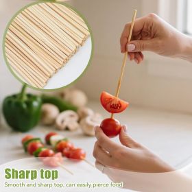 200PCS 12 inch Bamboo Skewers for BBQ,Appetizer,Kabob,Fruit,Cocktail,Chocolate Fountain,Grilling,Kitchen
