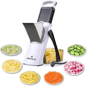 Upgrade Safe Mandoline Slicer Plus, Biger Size, Adjustable Vegetable Food Chopper Potato Fries Cutter, Detachable Blade, Kitchen Chopping Artifac