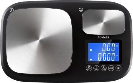 0.01g/500g & 1g/15kg Dual Platform Kitchen Scale with Two Precisions, Accumulation Function, Gram and Ounce, Digital Scale for Food, Baking, Yeas